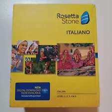 New Rosetta Stone Italiano Version 4 Level 1-5 Complete Set