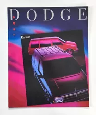 1989 Dodge Caravan Dealer Showroom Sales Brochure Guide Catalog