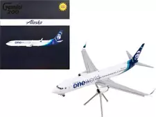 Boeing 737-900ER Commercial Aircraft with Flaps Down Alaska Airlines - One World