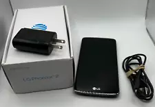 LG Phoenix 2 K371 (AT&T) 16GB Black Android Smartphone Tested - Working - Clean