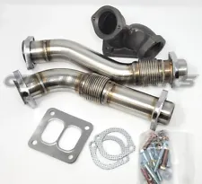 FORD F350 OBS Diesel 7.3L Turbo 94-97 Stainless Up Pipe kit Bellows POWERSTROKE (For: 1994 Ford F-350)