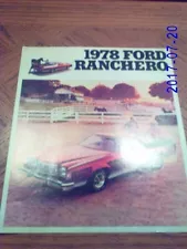 1978 Ford Ranchero Sales Catalog - Original