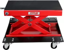 5001.5059 Wide Motorcycle Scissor Jack with Dolly - 1100 Lbs.