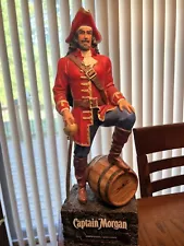 Rare Captain Morgan Statue Store/ Bar Counter Advertising Display 18 1/2"