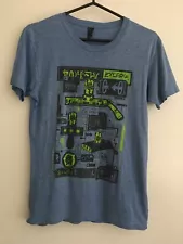 RICK & MORTY T Shirt sz S Loot Crate Exclusive Portal Gun Graphic Design Blue