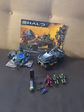 Halo Mega Bloks Warthog Resistance Set 97011 Near Complete w/ Figures.L MB3