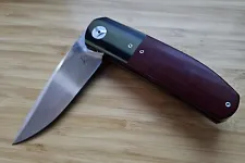 Keith Kruger Custom Flipper Folder Knife Andre Thronburn w/ COA
