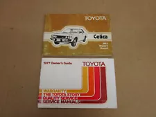 1977 Toyota Celica owners manual ORIGINAL literature (For: 1977 Celica)