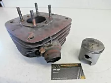 1974 74 Honda Mt125 MT 125 Elsinore GENUINE Engine Cylinder + Piston Sleeve Set (For: 1974 Honda Elsinore)