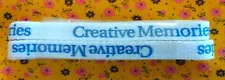 NEW SEALED white shoe laces with blue words Creative Memories ~ CM Advisor gift!