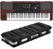 Korg PA1000 61-Key PRO Arranger Light Weight Keyboard With SKB 1SKB-4214W Case