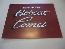 1977 Mercury Bobcat Comet Car Dealer Sales Brochure Catalog