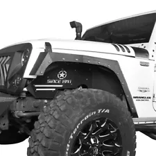 4x Front & Rear Fender Flares in Armor Design Fit 2007-2018 Jeep Wrangler JK/JKU (For: Jeep Wrangler)