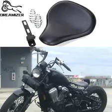 Black Motorcycle Solo Seats Spring Bracket Kits For Honda Shadow Bobber Chopper (For: Honda)