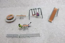 N SCALE PLAYGROUND EQUIPMENT & CHILDREN + GATES