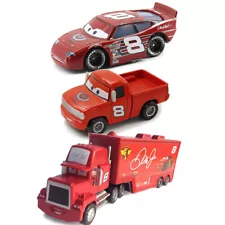 Mattel Disney Movie Cars No.8 Dale Earnhard Jr Racers Pickup Mack Truck Kids Toy