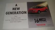 1989 Toyota 16 Valve Corolla Ad - A new generation