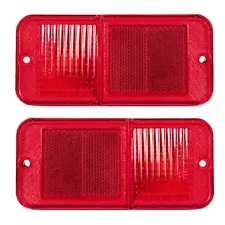 1968~1972 Chevy Truck 1978-1984 Chevy Van Rear Side Marker Light Lens Pair 2 PCS