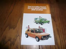 1978 VW Rabbit & Diesel Rabbit Sales Brochure - Vintage