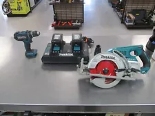 Makita Tools: Saw, Drill, Charger, 4 Batteries