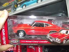 Auto world 1/18 1969 Nickey chevy chevelle orange NIB