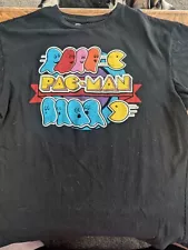 Black Pac Man Tshirt XL