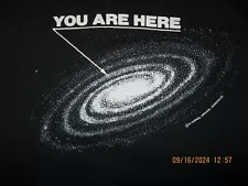 Vintage 1981 You Are Here Space Galaxy Sweatshirt size L Herrell Graham Sci-Fri