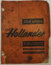 1956 The Hollander "Bible" of Interchange Car & Truck Parts Ford Chevy Buick GMC