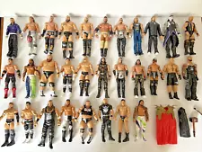 WWE lot of 30 Mattel Basic Figures Good Condition- Stone Cold- Great for Customs