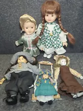 Lot Of 5 Small Porcelain Dolls - 4"-10" Clearance Sale