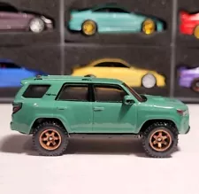 Hot Wheels Toyota 4Runner Green Custom Color + Wheel Swap Premium Car Culture