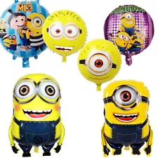 6 Pack Minion Kevin, Stuart & Bob Minions Foil Mylar Balloon Party Decoration