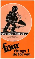 The IRON FIREMAN - Automatic Coal Burner Furnace - 1930s Sales Brochure