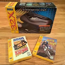 Brand New - Sega Genesis 32X Console - NEVER USED - Still in Plastic w/ Two Game