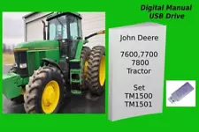 John Deere 7600 7700 7800 Tractor Repair Technical Manual Set See Description