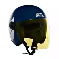 COPTER OPEN FACE HELMET BLUE FOR ROYAL ENFIELD HUNTER