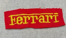 FERRARI, Italy auto company, logo auto car, old vintage patch !