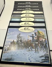 Lot Of 8 Civil War Lang Mort Kunstler Civil War Calendars for PRINTS