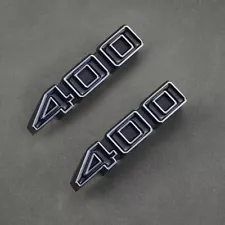 2Pcs Silver Black 400 Emblem For 71-75 Impala Caprice GM Fender Panel 3986990 (For: 1975 Caprice Classic)