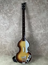 Beatles Rockband Hofner Bass Guitar Controller for Wii Model #NWGTS3 W/ Strap