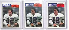 (3) Lot 1987 Topps Jim Kelly Rookie Card RC #362 Buffalo Bills