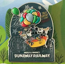 Disneyland Pin Mickey and Minnies Runaway Railway Puffy Balloons 2023 LR