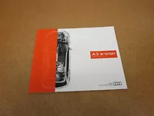 2016 Audi A3 e-tron electric car sales brochure 26 page ORIGINAL literature