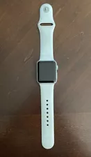 Apple Watch Series 1 38mm Silver Aluminum Case White Sport Band