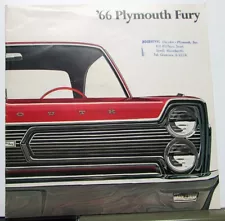 1966 Plymouth Fury I II III Sport Original Color Dealer Sales Brochure