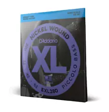 D'Addario EXL280 Nickel Wound Piccolo Bass Strings 20-52 Long Scale