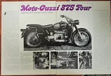 1974 Moto Guzzi 875 Four Custom Tourer Original Motorcycle 2p article