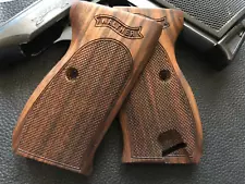 WALTHER P 38 TURKISH WALNUT GRIPS SET WITH SCREW