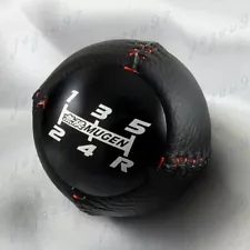 JDM Mugen Leather shift knob 5 Speed for HONDA CRZ Type R Civic FA5 FG2 SI Black