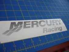 Mercury Racing Sticker DECAL SILVER Race Boat Outboard "You get 2!"